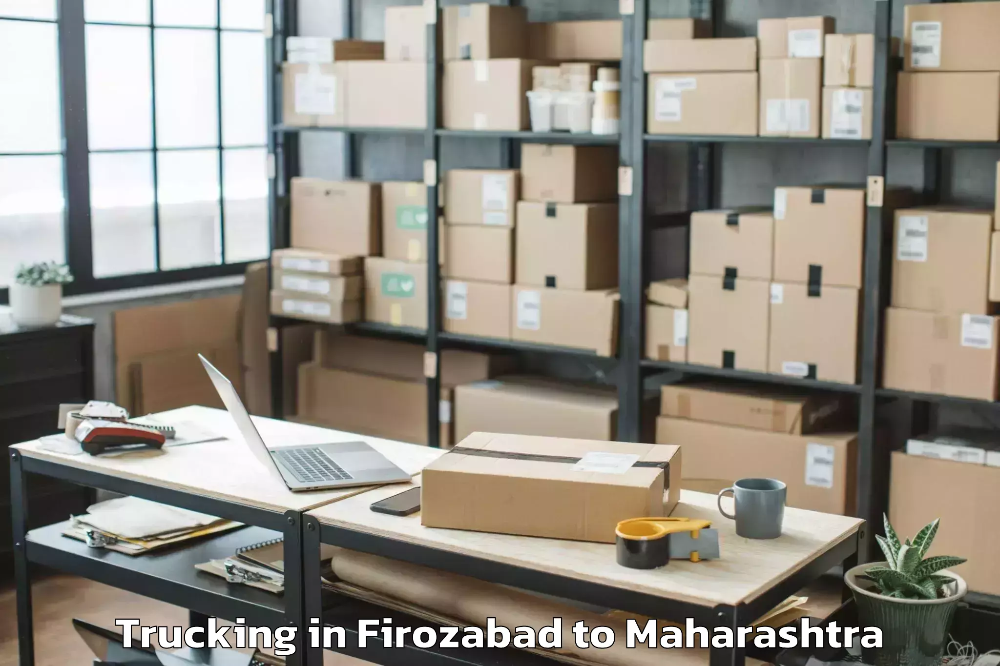 Quality Firozabad to Chandrapur Trucking